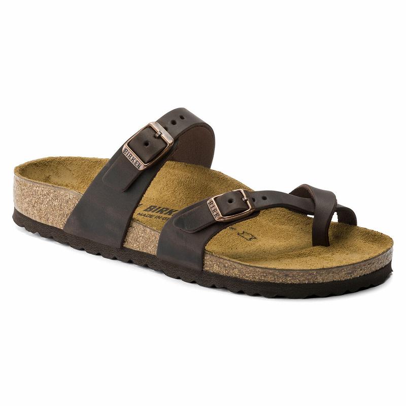 Mayari Birkenstock Oiled Kozene Damske Káva | SK 144NWY